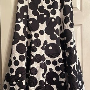 Polka Dot Black and White Maxi Skirt